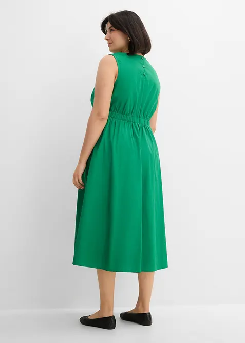 Abito midi in puro cotone biologico, bonprix