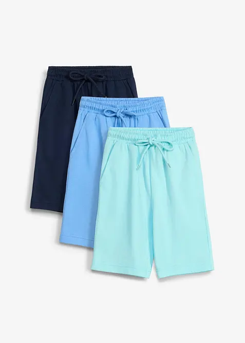 Bermuda in jersey di puro cotone biologico (pacco da 3), bonprix