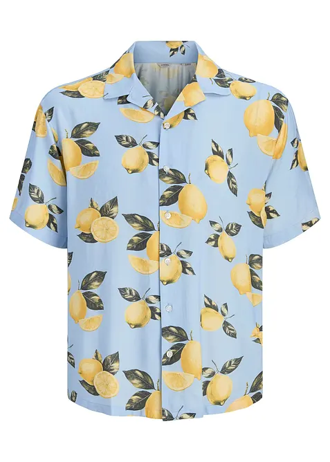 Camicia a maniche corte JJ REBEL in viscosa fluida, JJ REBEL