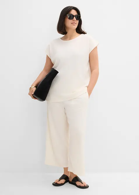 Maglia in materiale operato, bonprix