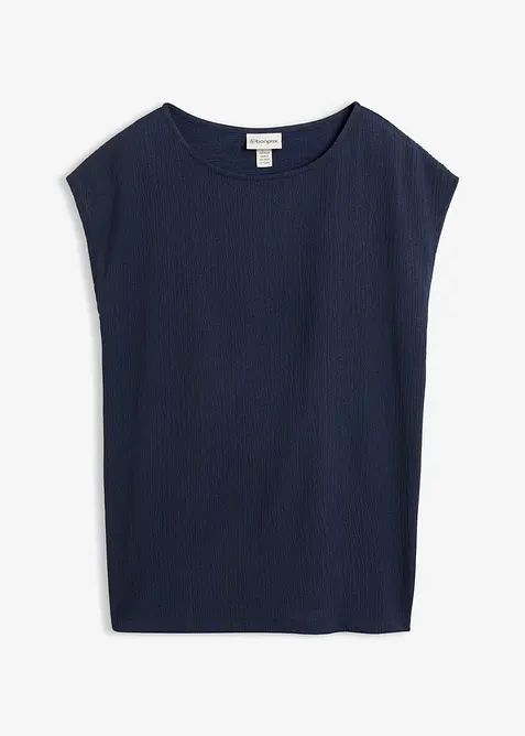 Maglia in materiale operato, bonprix