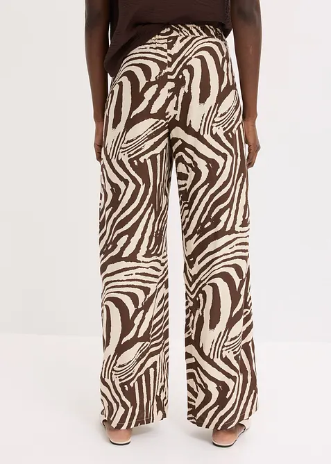 Pantaloni in viscosa con elastico in vita, bonprix