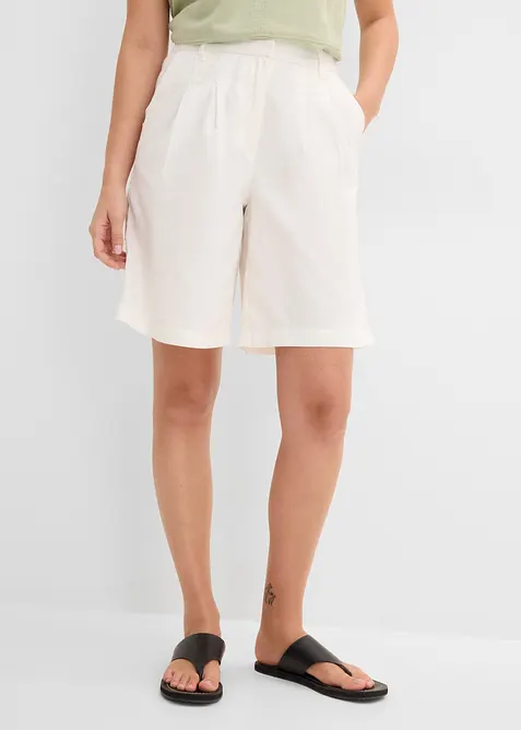 Bermuda in jeans, vita media, bonprix