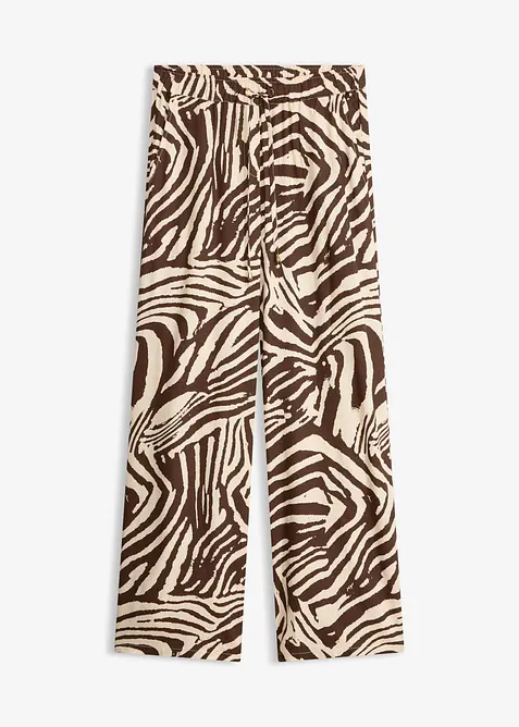 Pantaloni in viscosa con elastico in vita, bonprix