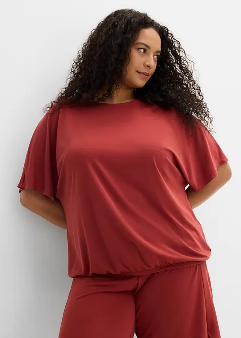 Maxi maglia in misto viscosa morbido, bonprix