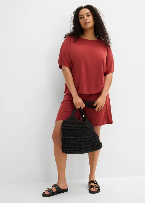 Maxi maglia in misto viscosa morbido, bonprix