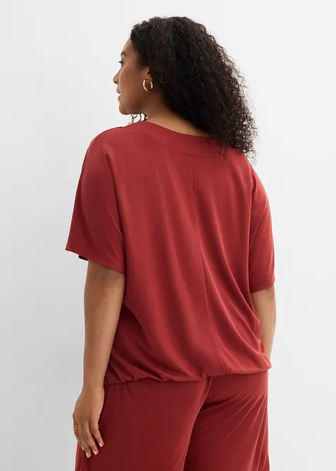 Maxi maglia in misto viscosa morbido, bonprix