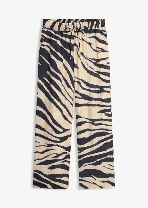 Pantaloni a palazzo in misto viscosa fluido, bonprix