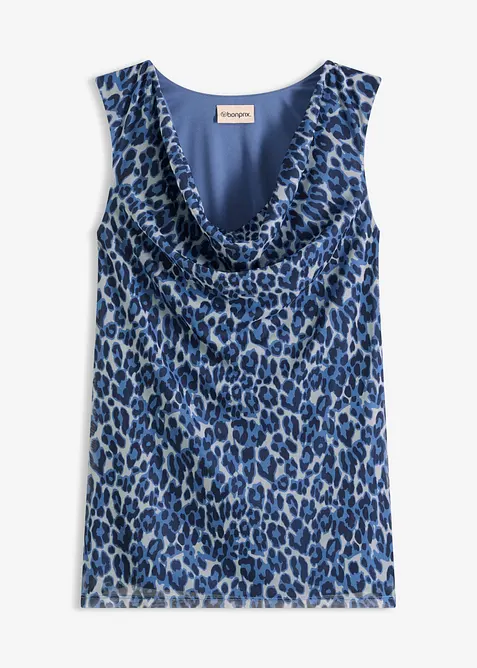 Top con scollo a cascata, bonprix