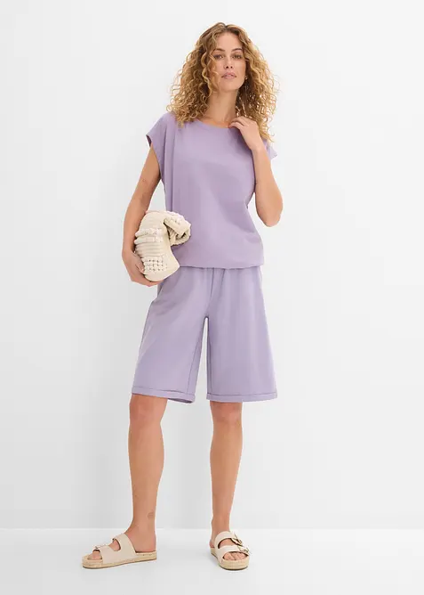 Bermuda in felpa di puro cotone, bonprix