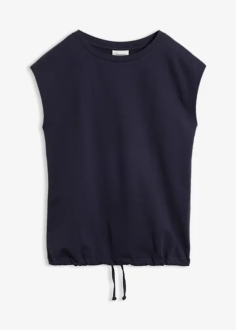 Felpa smanicata in puro cotone, bonprix