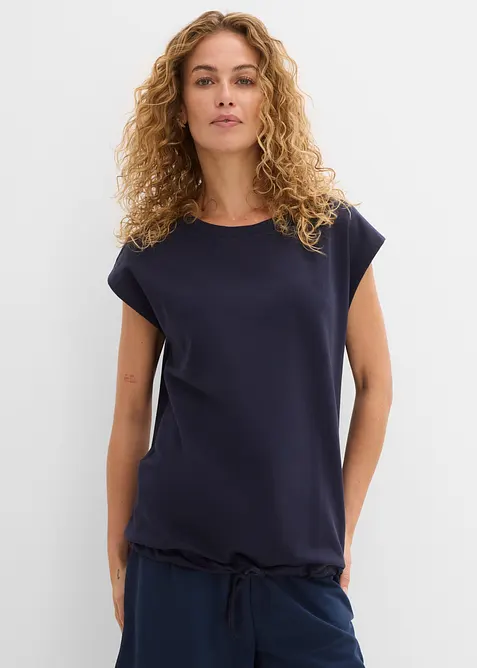 Felpa smanicata in puro cotone, bonprix