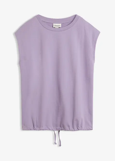 Felpa smanicata in puro cotone, bonprix