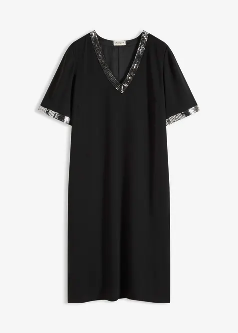 Abito in chiffon con paillettes, bonprix