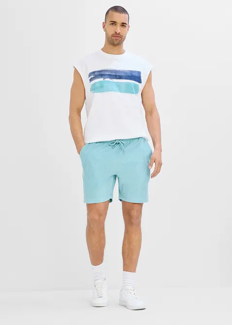 Shorts in spugna con elastico in vita, bonprix