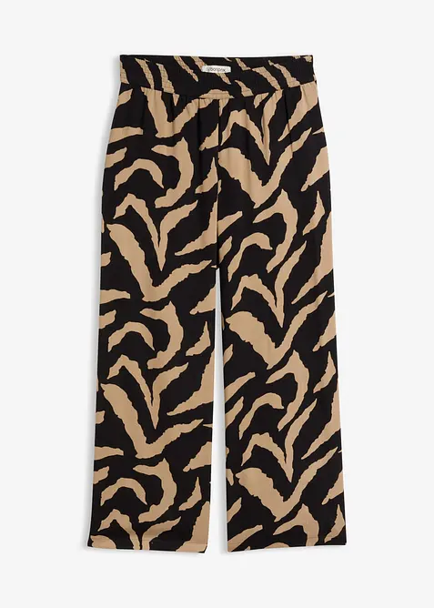Pantaloni larghi in misto viscosa morbido, bonprix