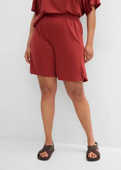 Bermuda con elastico in vita in misto viscosa morbido, bonprix