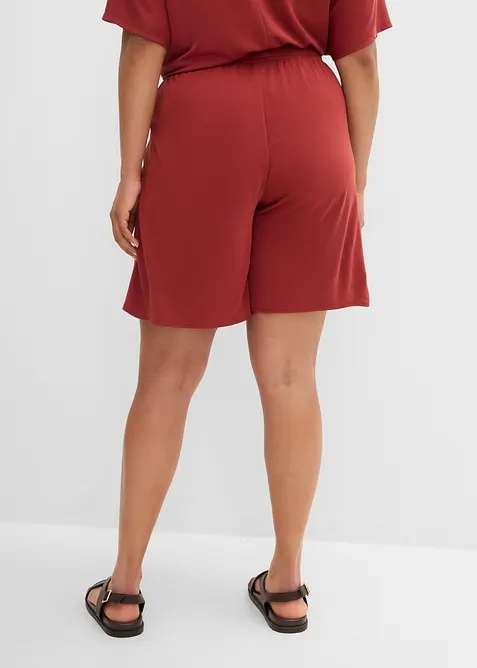 Bermuda con elastico in vita in misto viscosa morbido, bonprix