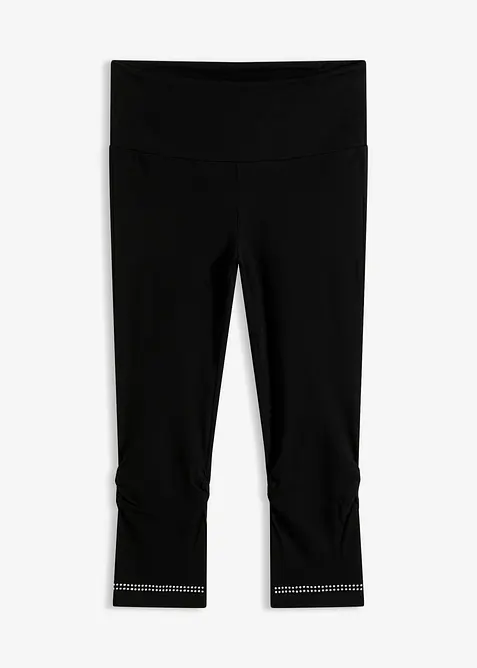 Leggings a pinocchietto con glitter (pacco da 2), bonprix
