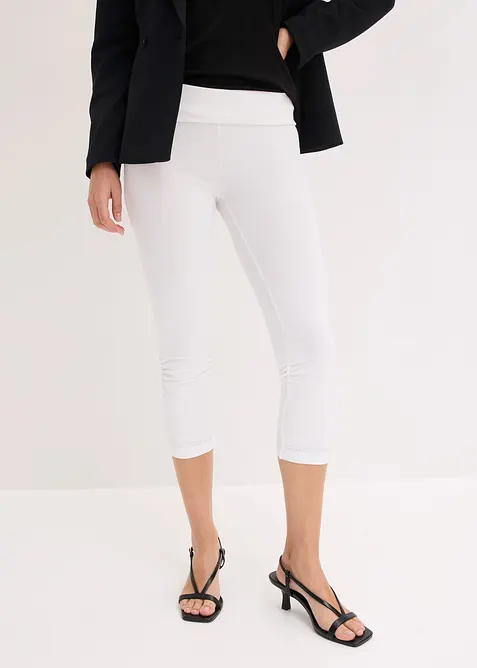 Leggings a pinocchietto con glitter (pacco da 2), bonprix
