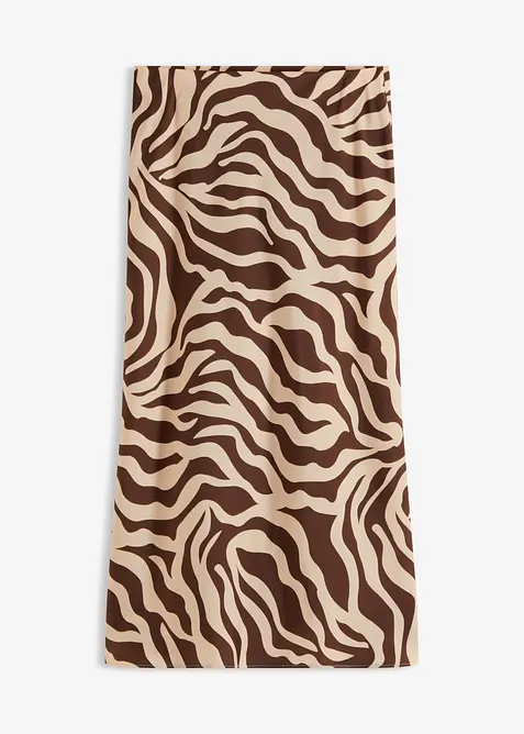 Gonna midi in satin fluido, bonprix