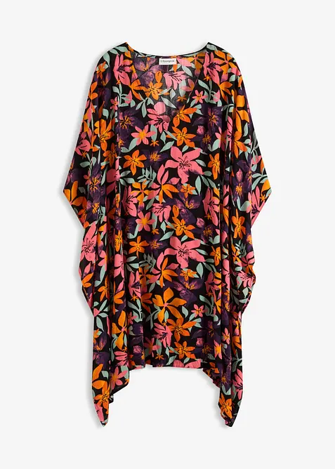 Tunica copricostume in crinkle operato, bonprix