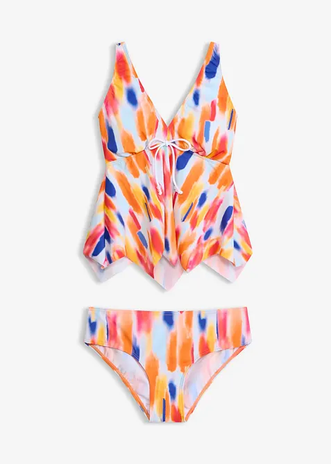 Tankini con orlo a zig-zag (set 2 pezzi), bonprix