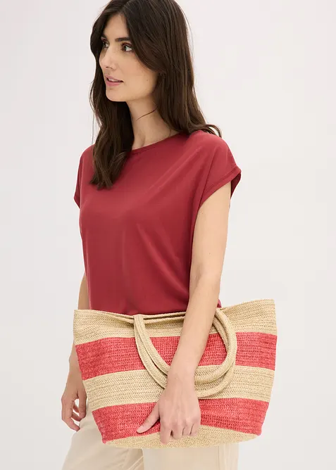 Borsa shopper effetto paglia, bonprix