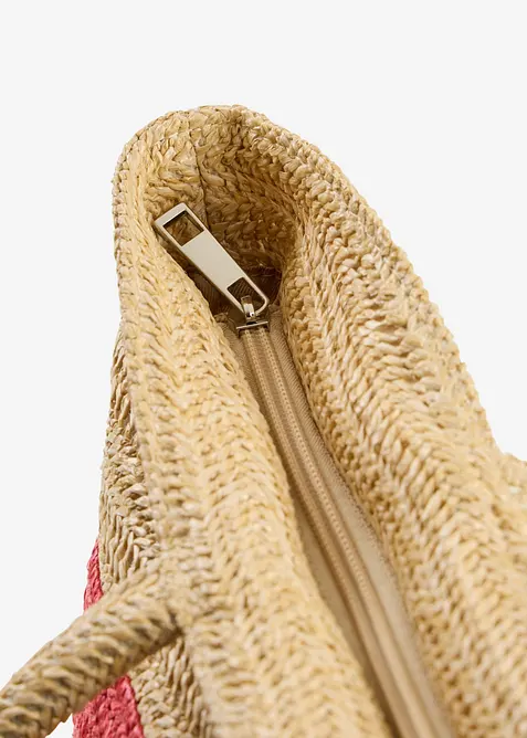 Borsa shopper effetto paglia, bonprix