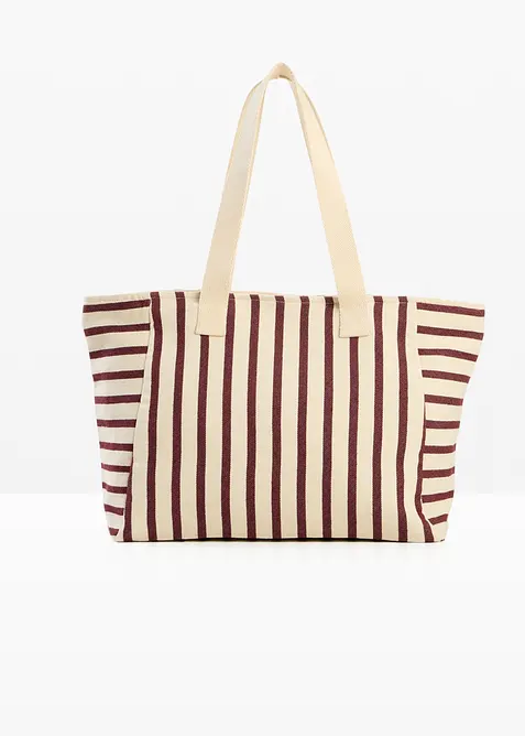 Borsa shopper grande in tela, bonprix