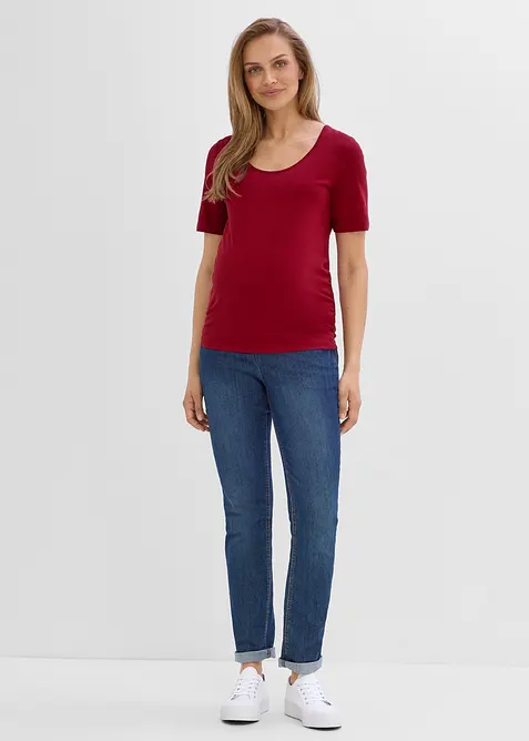 Maglia pr&eacute;maman con scollo rotondo ampio (pacco da 2), bonprix