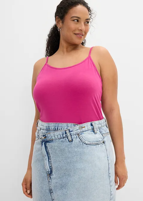 Top con spalline sottili regolabili (pacco da 6), bonprix