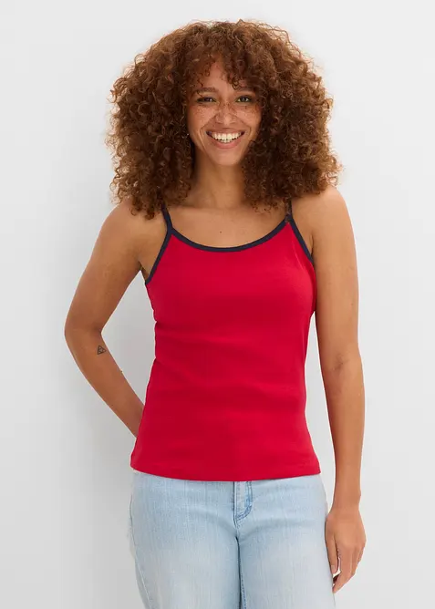 Top con spalline sottili (pacco da 6), bonprix