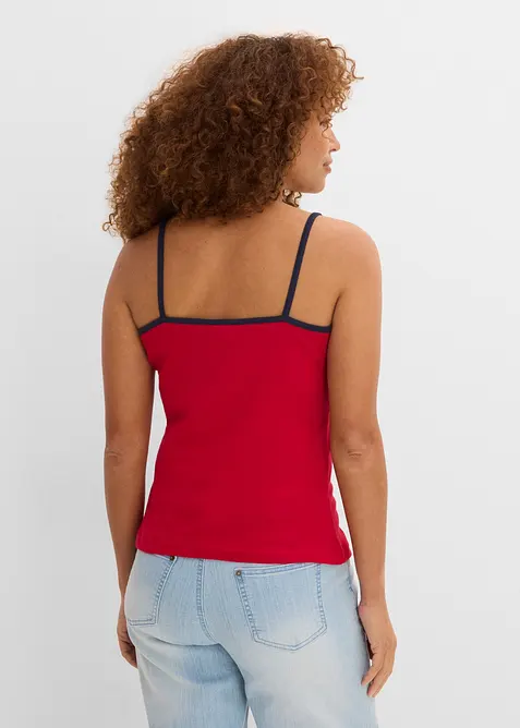 Top con spalline sottili (pacco da 6), bonprix