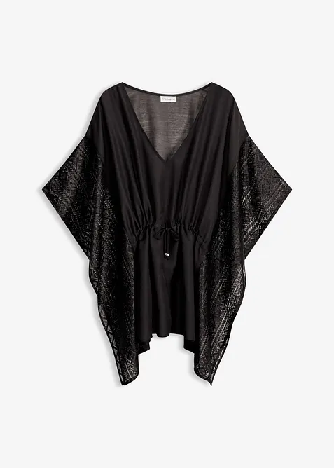 Tunica copricostume in crinkle operato, bonprix