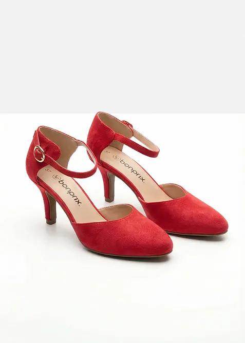 D&eacute;collet&eacute; con cinturino e tacco sottile, bonprix