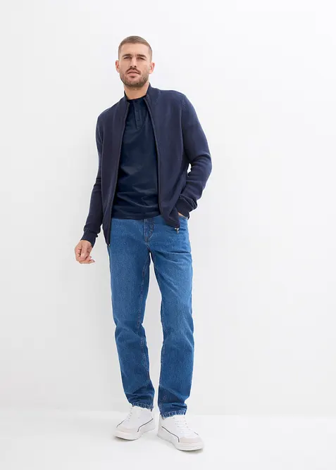 Maglia serafino in puro cotone biologico (pacco da 3), bonprix