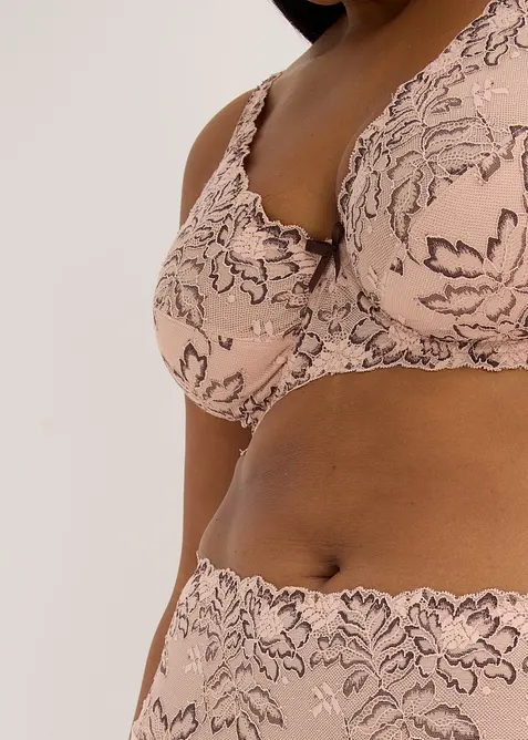 Reggiseno minimizer con pizzo delicato, bonprix