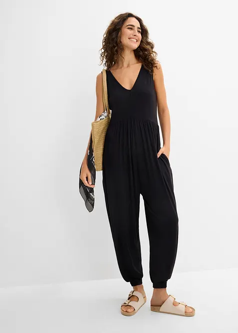 Tuta in jersey misto viscosa, bonprix