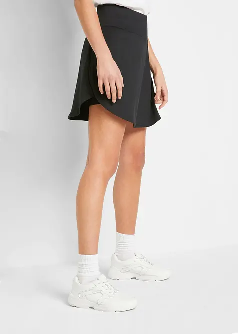 Gonna per sport con pantaloncini integrati, ad asciugatura rapida, bonprix