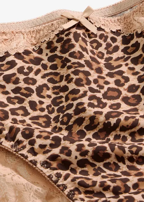 Slip alto con motivo leopardato, bonprix