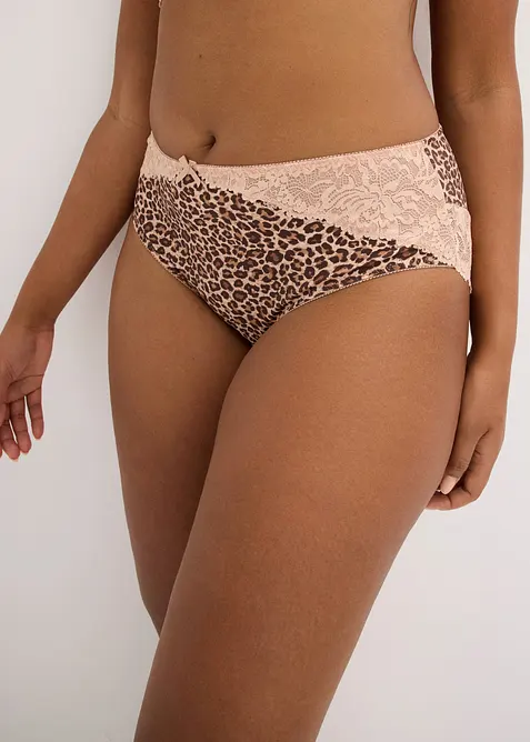 Slip alto con motivo leopardato, bonprix
