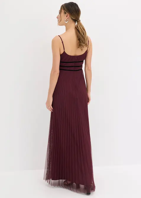 Abito da sera in delicato tulle plissettato, bonprix