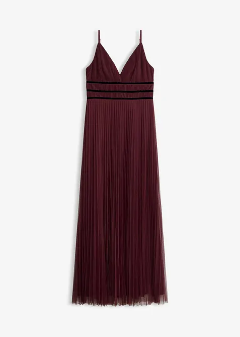 Abito da sera in delicato tulle plissettato, bonprix