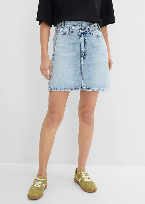 Gonna di jeans con vita asimmetrica, bonprix