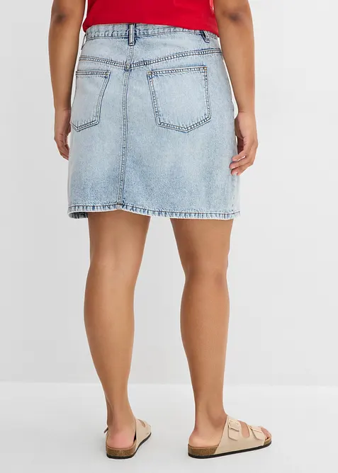 Gonna di jeans con vita asimmetrica, bonprix