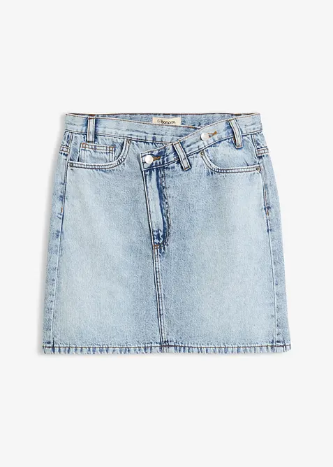 Gonna di jeans con vita asimmetrica, bonprix