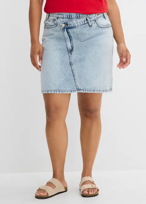 Gonna di jeans con vita asimmetrica, bonprix