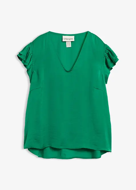 Blusa con volant, bonprix
