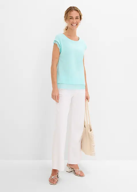 Maglia boxy in cotone, bonprix